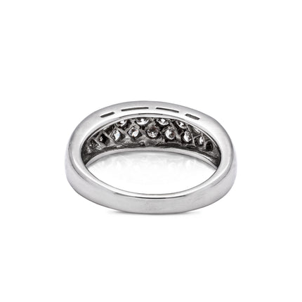 Pavé-Set Diamond Band, 18ct White Gold