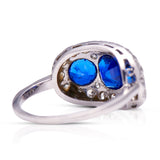 Antique | Art Deco, Platinum, Sapphire and Diamond Ring