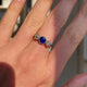 Art Deco sapphire & diamond engagement ring