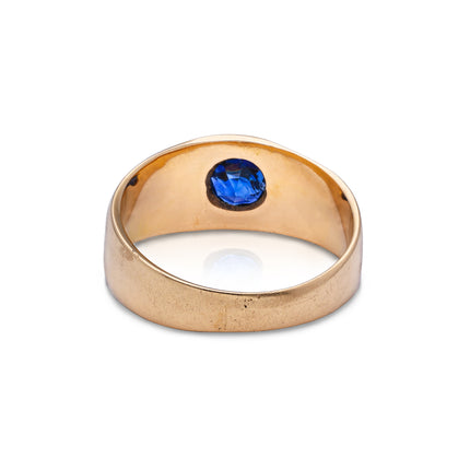 Antique Burmese Sapphire Band, 18ct yellow gold