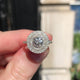 Antique | Art Deco, platinum, diamond target ring