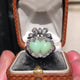 Antique | Victorian, chrysoprase and diamond ring