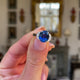 Engagement | 3ct oval sapphire and diamond ring, platinum