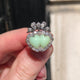 Antique | Victorian, chrysoprase and diamond ring