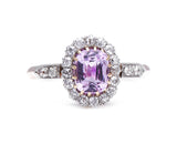 Art-Deco-German-14-Carat-Rose-Gold-Pink-Topaz-Diamond-Engagement-Ring