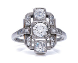 Engagement-Art Deco-1920s-Diamond-Cluster-Ring