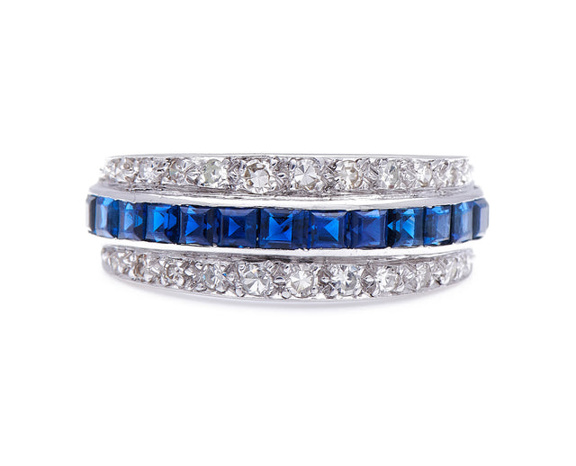 Art-Deco-Sapphire-Diamond-Band-Jewellery