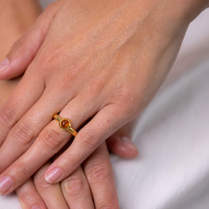 Vintage | A Stylish Citrine Ring, 18ct Yellow Gold, Tiffany & Co.
