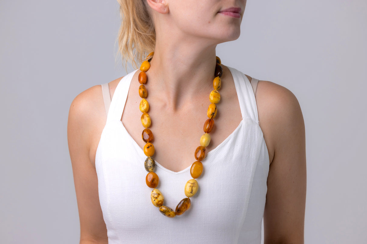 Antique-Necklace-Amber-Natural-Baltic-Vintage-Jewellery