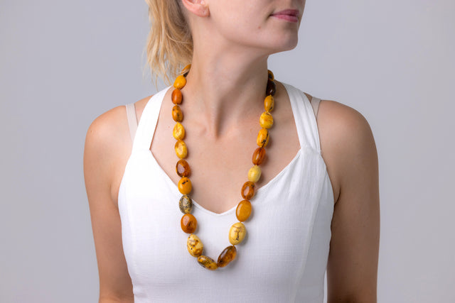 Antique-Necklace-Amber-Natural-Baltic-Vintage-Jewellery