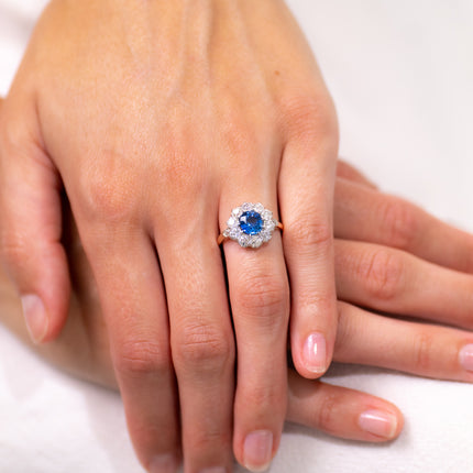 Edwardian, 18ct Gold, Sapphire and Diamond Ring
