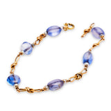 Reserved | Antique | Sapphire Bead Bracelet, 15ct Yellow Gold