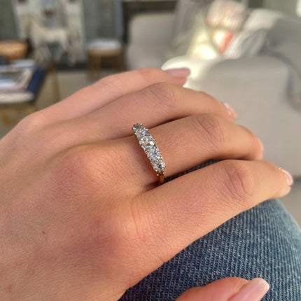 Antique | Victorian Five Stone Diamond Engagement Ring, 18ct Yellow Gold