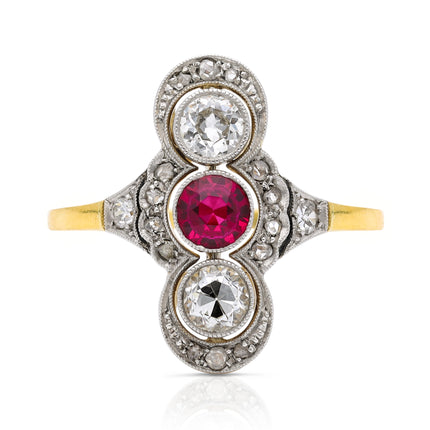 Antique-Ruby-Diamond-Ring-Belle-Epoque-18ct-Yellow-Gold