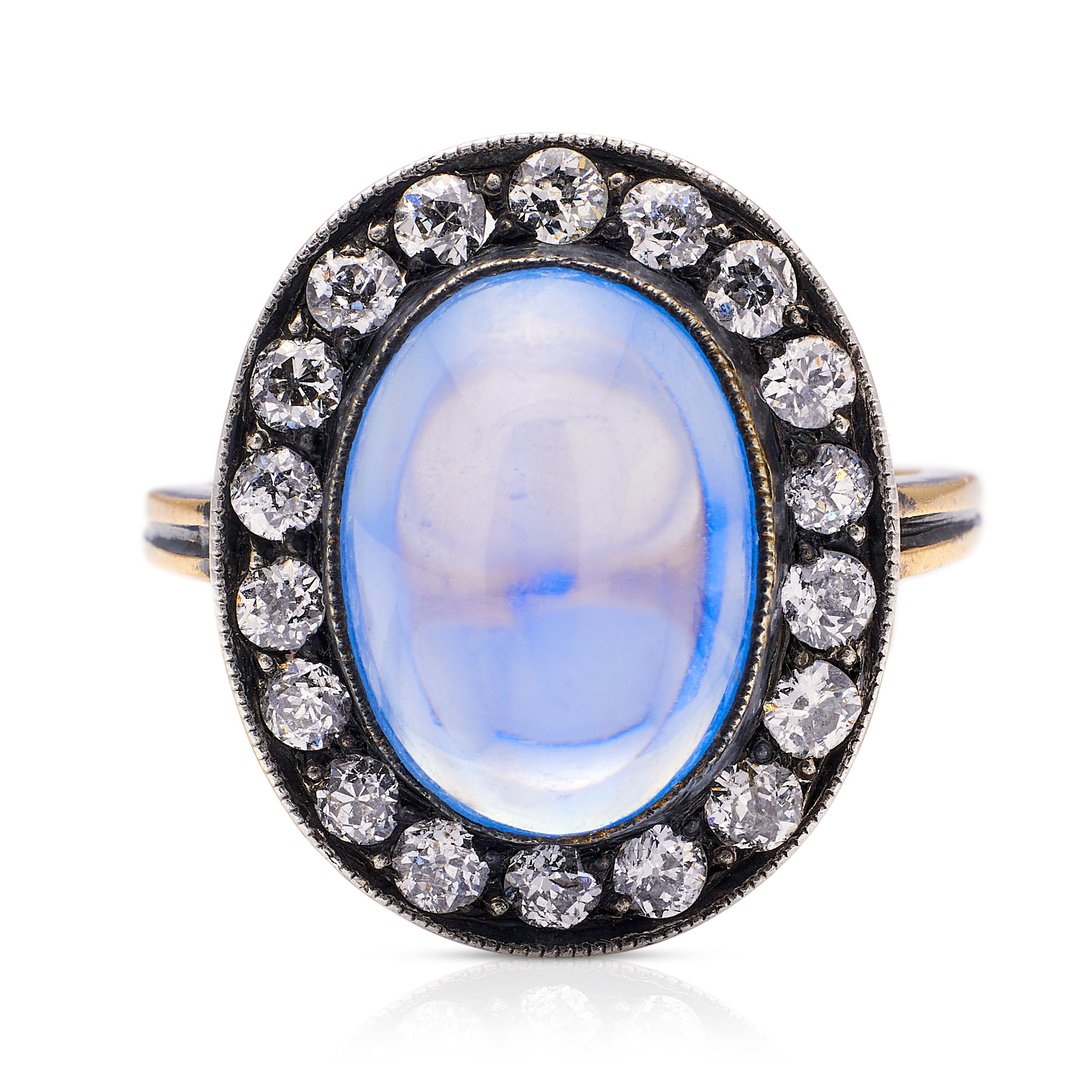 Sugarloaf Cabochon Sapphire & Diamond Ring – Caleb Meyer Studio