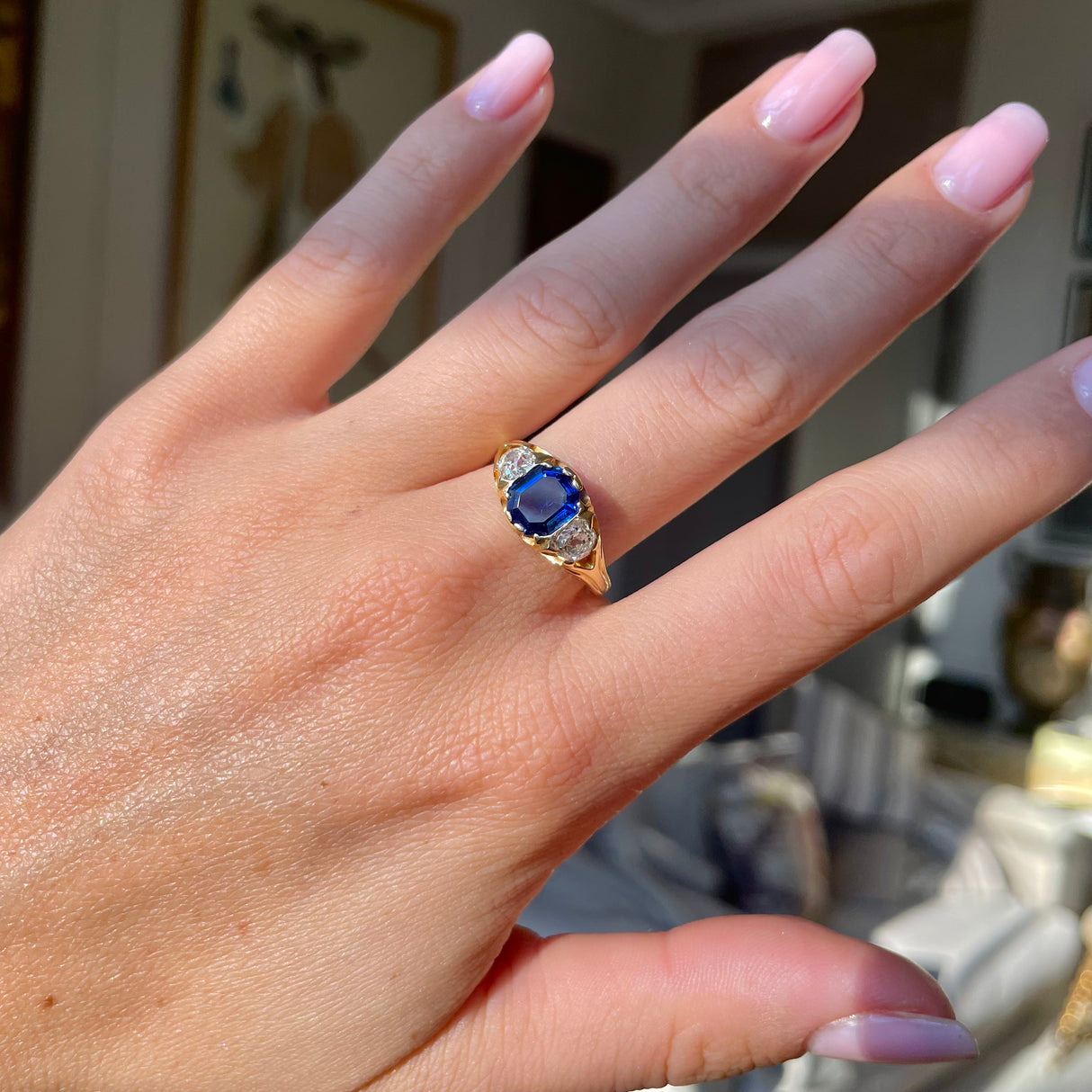 Engagement | Victorian, Burmese sapphire & diamond ring