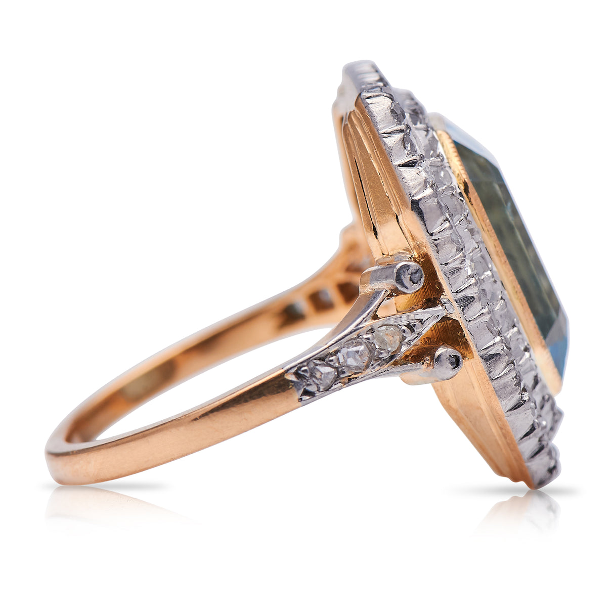 Antique Engagement Rings | Antique Ring Boutique | Vintage Engagement Rings | Antique Engagement Rings | Antique Jewellery company | Vintage Jewellery  Belle Époque, French, Aquamarine and Diamond Ring