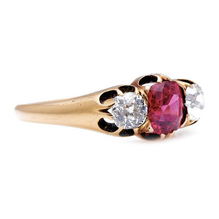 Edwardian, 18ct Gold, Burmese Red Spinel and Diamond Ring