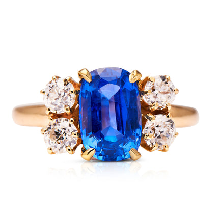 Burmese-Sapphire-Diamond-Ring-Victorian-18-Carat-Gold-Antique-Boutique