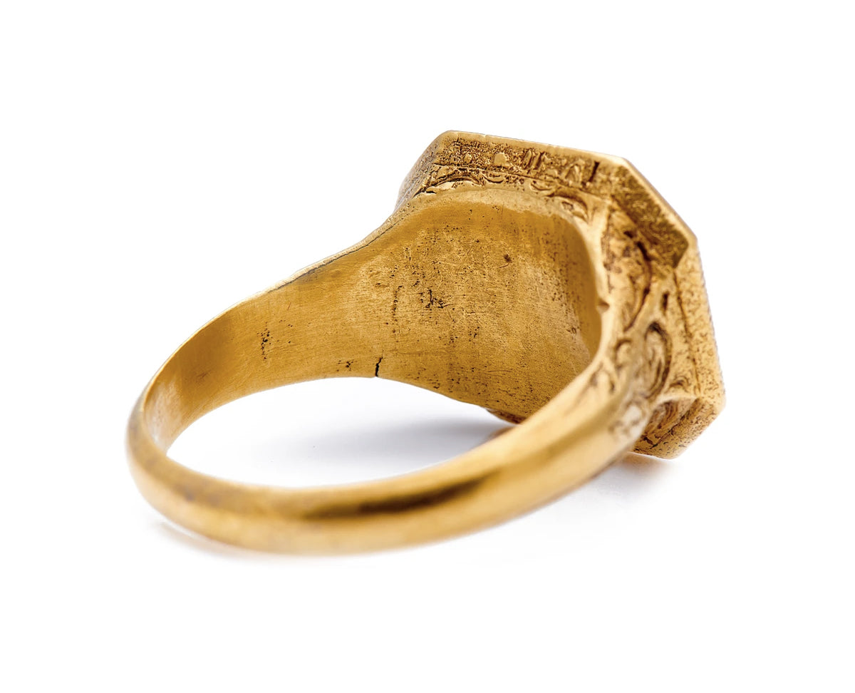 Antique Georgian, 18th century, gold signet ring