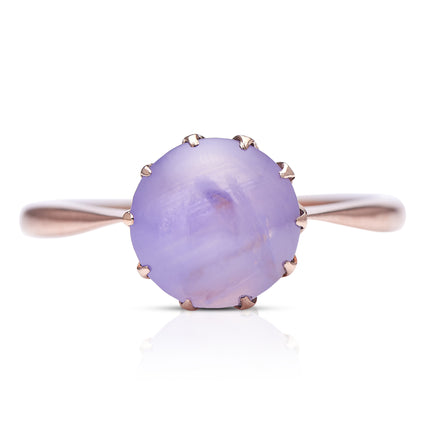 Victorian-Rose-Gold-Cabochon-Star-Sapphire-Ring-Antique