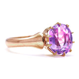 Antique Victorian, 15ct Gold, Pink Sapphire Engagement Ring