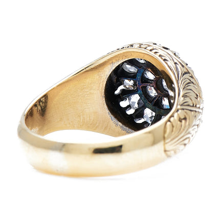 Antique Victorian, 18ct Gold, Diamond Cluster Ring