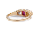 Victorian, 18ct Gold, Natural 'Blood-Red' Burmese Ruby and Diamond Ring Antique Ring Boutique | Untreated Gemstone Rings | Antique Rings | Antique Jewellery Company |  | Art Deco | Vintage Jewelry | Antique Engagement Rings | Art Deco Rings | Antique Rings | Antique Jewellery Company | Antique Jewelry | Vintage Jewellery