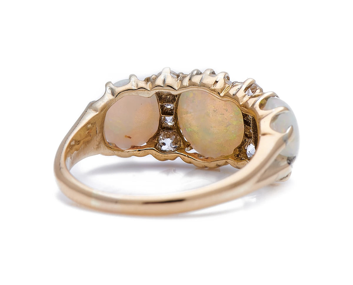 Opal Antique Engagement Rings | Opal Engagement Rings | Diamond Engagement Rings | Antique Rings | Antique Ring Boutique | Vintage Engagement Rings | Antique Engagement Rings | Antique Jewellery company | Vintage Jewellery
