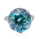 Belle-Époque-Platinum-Zircon-Diamond-Ring-Antique-Vintage-Jewelery