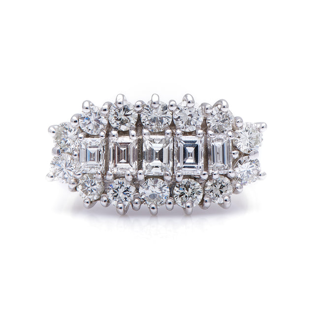 Engagement-Vintage-Diamond-Cluster-Ring