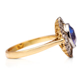 Edwardian, 18ct Gold, Platinum, Natural Colour-Change Sapphire and Diamond Ring