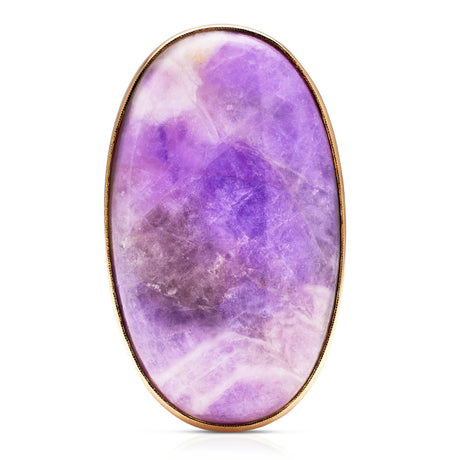 French-Amethyst-14-Carat-Yellow-Gold-20th-Century-Slice-Lilac-Powerful-Natural-Antique