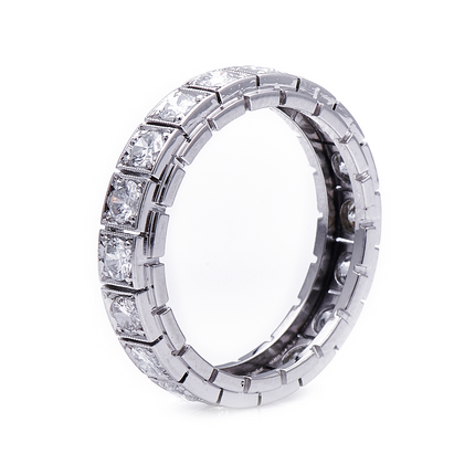Antique, Art Deco, Platinum, Diamond Eternity Ring