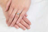Art Deco, 14k gold, diamond ring