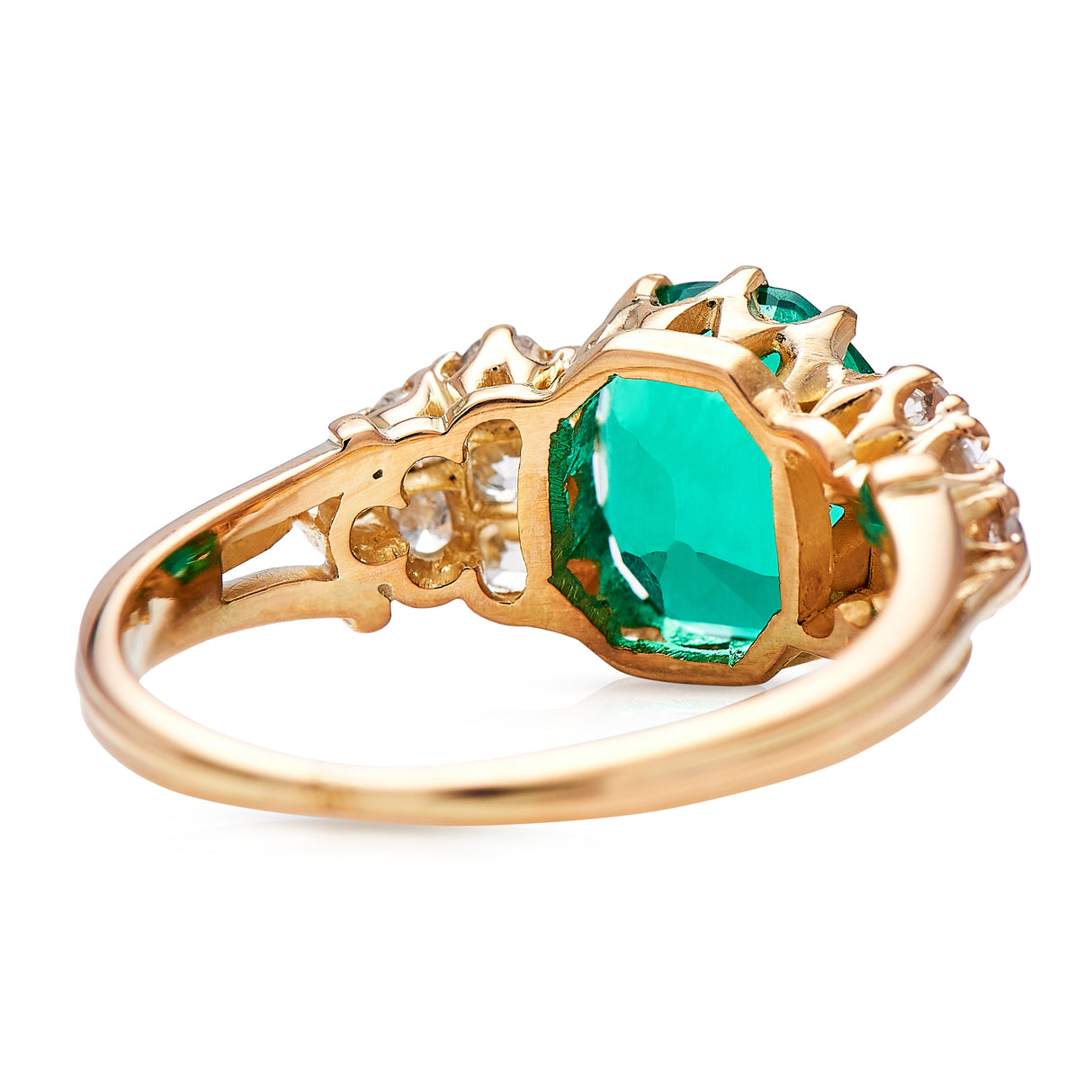 Antique_Emerald_Engagement_Rings | Vintage_Rings | Vintage_Engagement_Rings