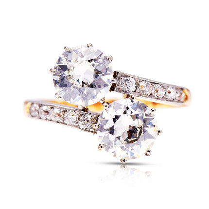 Toi-Et-Moi-Engagement-Ring-Platinum-Yellow-Gold-Vs-Diamond-18ct-Certification