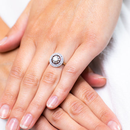 Antique Engagement Rings | Antique Ring Boutique | Vintage Engagement Rings | Antique Engagement Rings | Antique Jewellery company | Vintage Jewellery Art Deco, 18ct White Gold, Diamond Cluster Ring