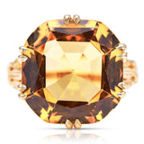 Victorian-Imperial-Topaz-Yellow-Gold-Ring-Antique-Vintage-Cocktail