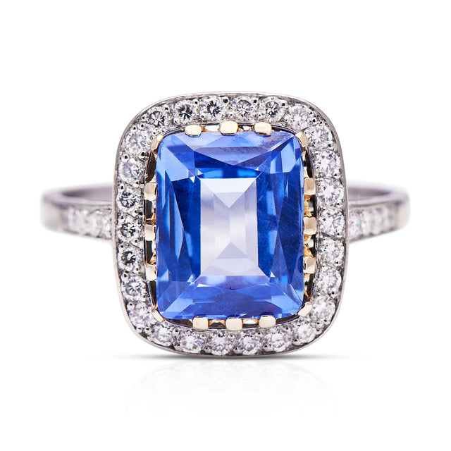 Sapphire-Diamond-Platinum-Cluster-Ring-Antique-Engagement