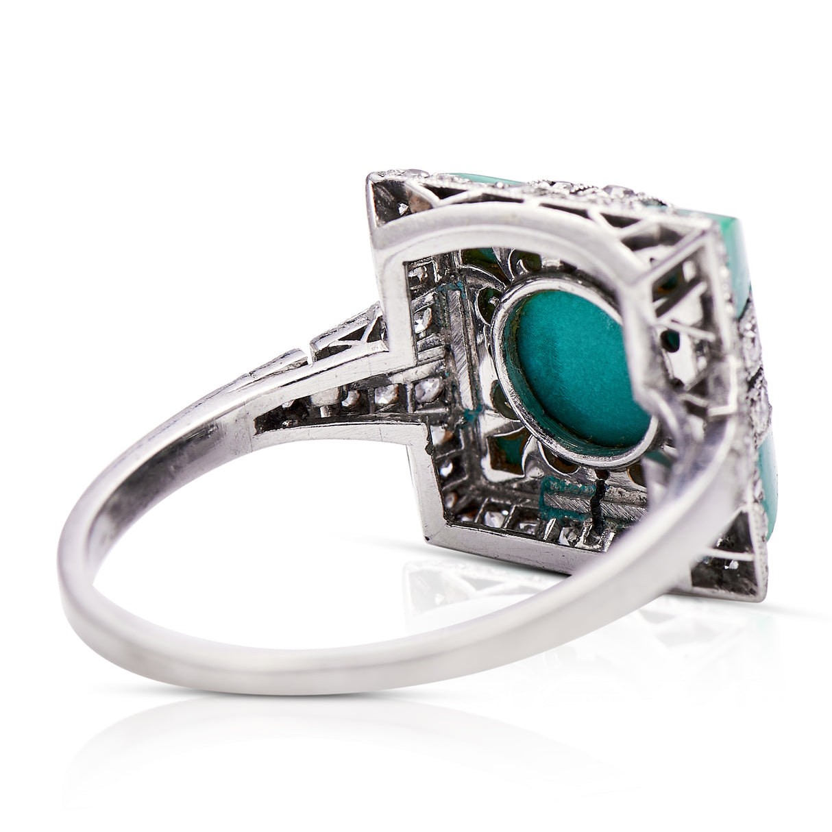 Art_Deco_Turquoise_Diamond_Ring | Art_Deco_Rings | Platinum_ Rings | Turquoise_Rings | Diamond Ring | Vintage Engagement Rings | Antique Engagement Ring | Antique Rings | Vintage Rings Antique turquoise ring. Antique turquoise rings. Antique turquoise and diamond ring. Vintage turquoise ring. Vintage turquoise rings. Victorian turquoise ring. Persian turquoise ring.