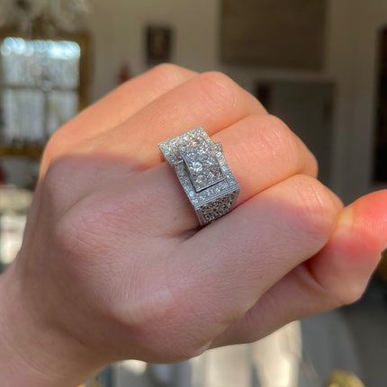 Antique Diamond Ring, Platinum, Circa 1900