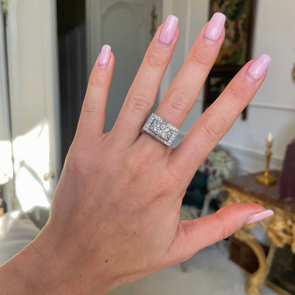 Antique Diamond Ring, Platinum, Circa 1900