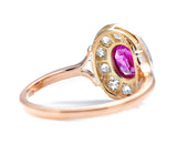Art Deco, 18ct Gold and Platinum, Ruby and Diamond Ring