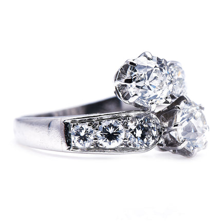 Art Deco, French, Platinum, Diamond Ring