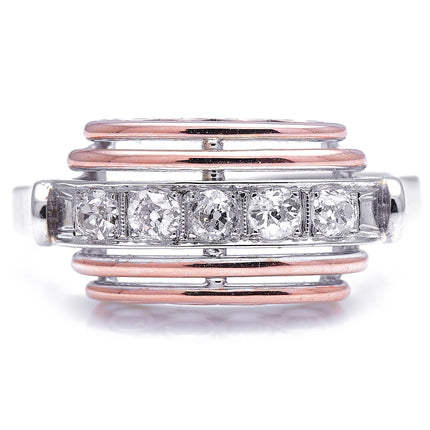 Art Deco, Viennese 14ct Gold, Diamond Ring