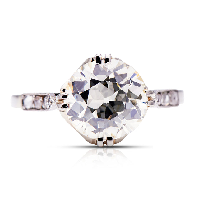 Art-Deco-Platinum-Diamond-Engagement-Ring-Antique-Ring-Jewlery