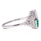 Art_Deco | German_Ring | 14ct_White_Gold | Emerald_and_Diamond Ring | Vintage_Engagement_Rings | Antique_Engagement_Ring | Antique_Rings | Vintage_Rings | Emerald | Emerald_rings | Emeraldring. Emerald and diamond rings. Emerald engagement ring. Emerald engagement rings. Emerald and diamond engagement ring. Emerald and diamond engagement rings. Platinum emerald ring. Antique emerald ring.