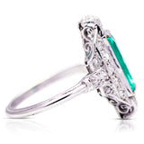 Emerald_Rings | Emerald_Jewellery | Antique_Emerald_Rings | Antique_Egagement_rings | Emerald Engagement Rings | Diamond Rings | Diamond Engagement rings | UK Antique Jewellers | Art Deco Rings | Art_Deco_Jewellery | Cluster_Rings | Antique_Cluster
