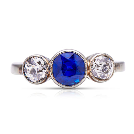 Antique-Art-Deco-Sapphire-Diamond-Dress-Ring-Boutique